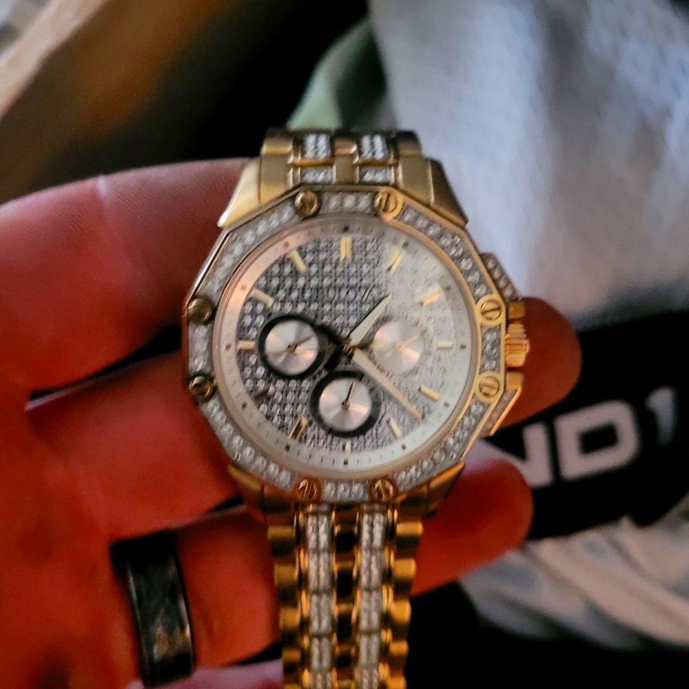 Bulova Men's Crystal Stainless Steel Watch - 98C126